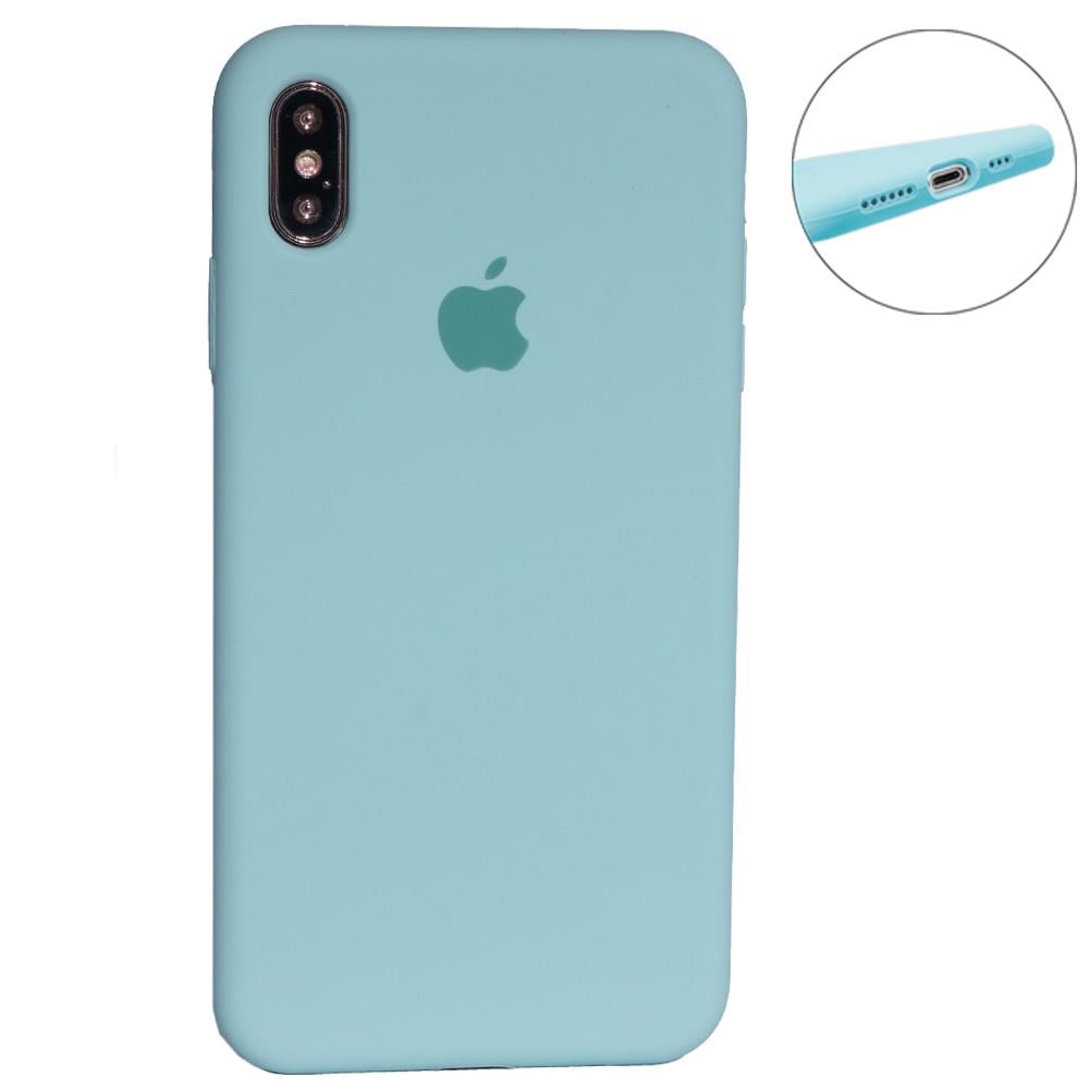 Чохол для Apple iPhone Xs Max Silicone Full Size Series Marina Green