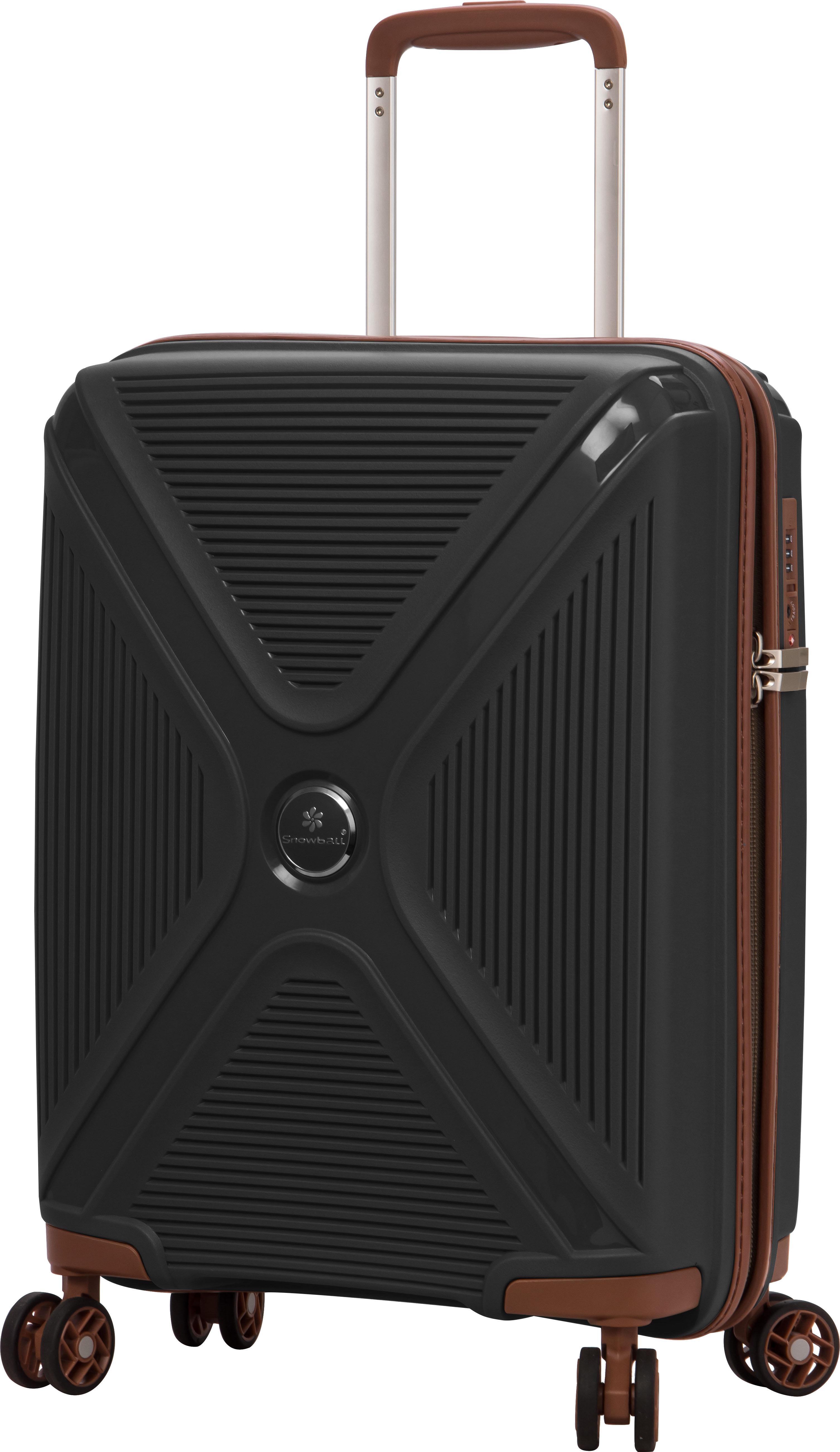 Чемодан Snowball 84803 S полипропилен 55x39x20 см 35 л Черный