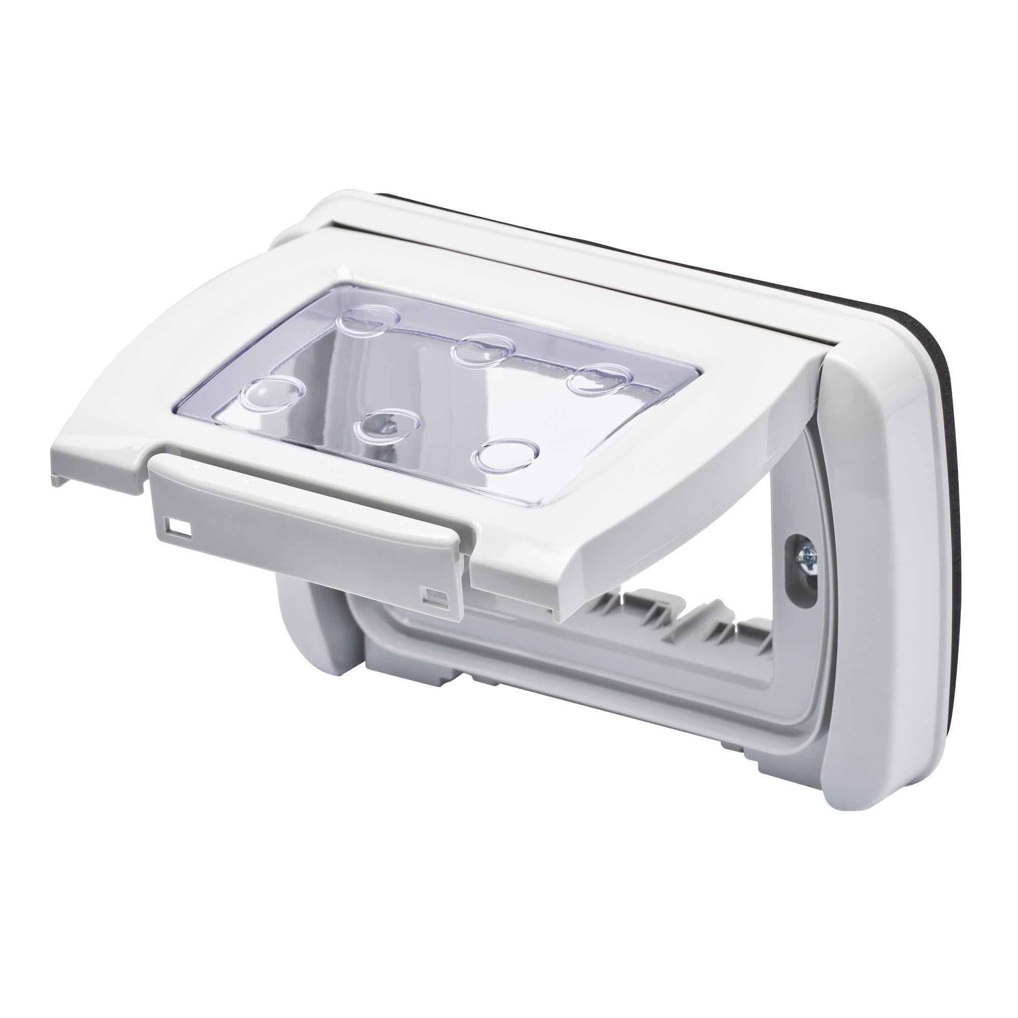Панель герметична Gewiss 27 Combi 4 модуля 153x87,8x21,4 мм IP55 Серый (GW22463)