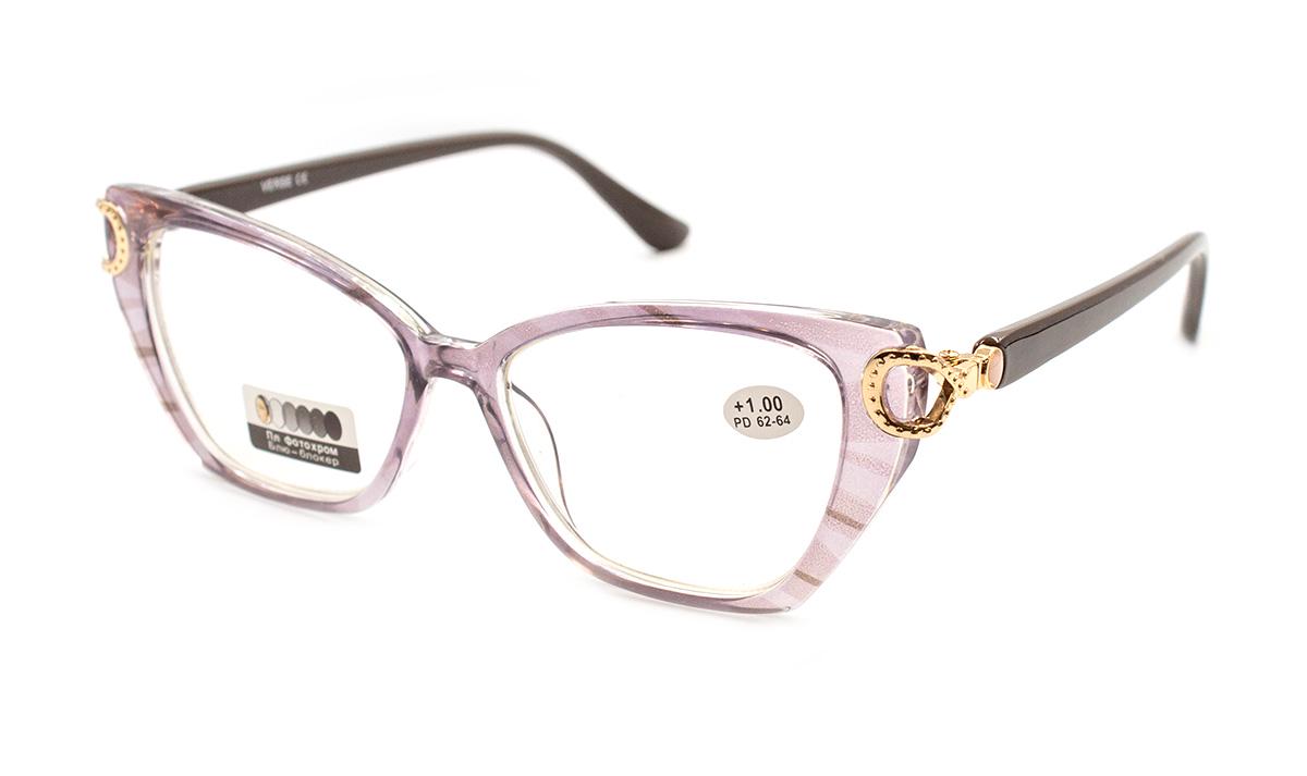 Окуляри для зору в пластиковій оправі Verse 24016-C2 ФХС Blue blocker +4,00 (28278136)