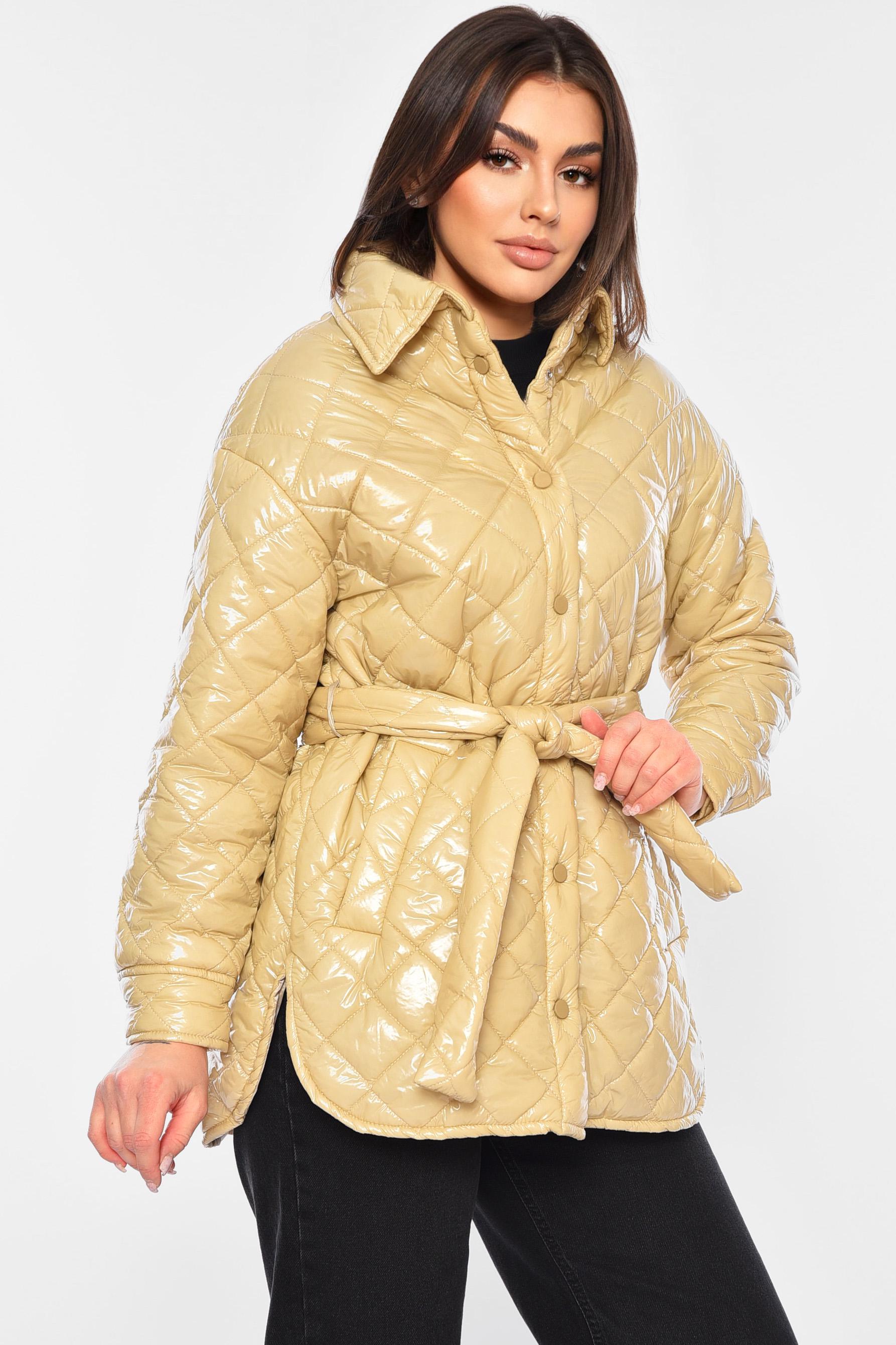 Куртка жіноча демісезонна S Бежевий (194655) - фото 2 Куртка жіноча демісезонна S Бежевий (194655) - фото 2