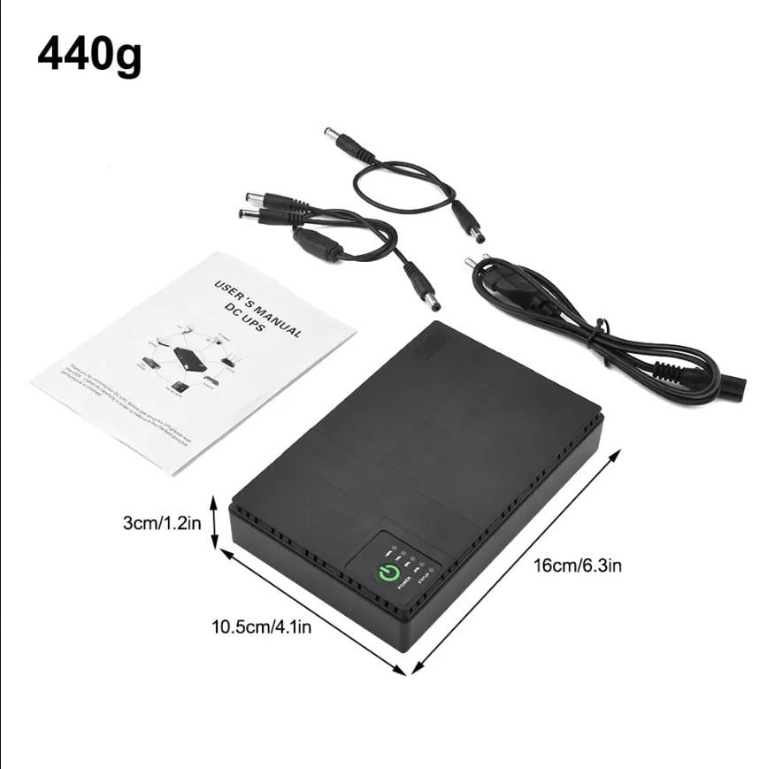 Безперебійник для роутера 5в/9в/12в. ДБЖ. Mini UPS, Powerbank на 10400mAh. dc1018p - фото 7