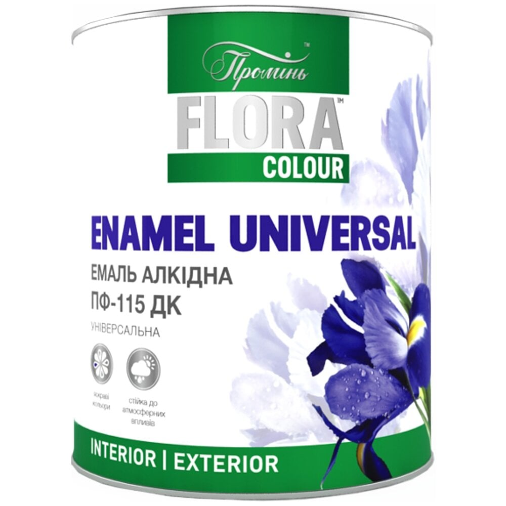 Емаль Flora Colour ПФ-115 25 кг Блакитний (3453)