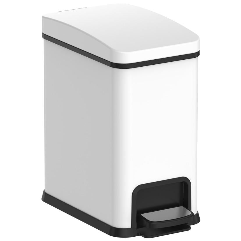 Мусорное ведро KOER TC-010108-08 KR5592 с крышкой и педалью 8 л Белый (270653)