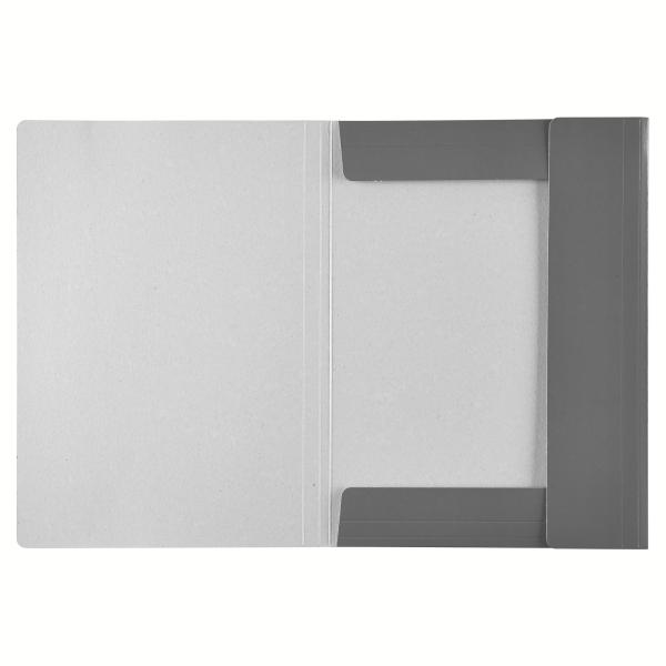 Папка Esselte картонная тонкая А4 на резинке Черный (13439) - фото 2