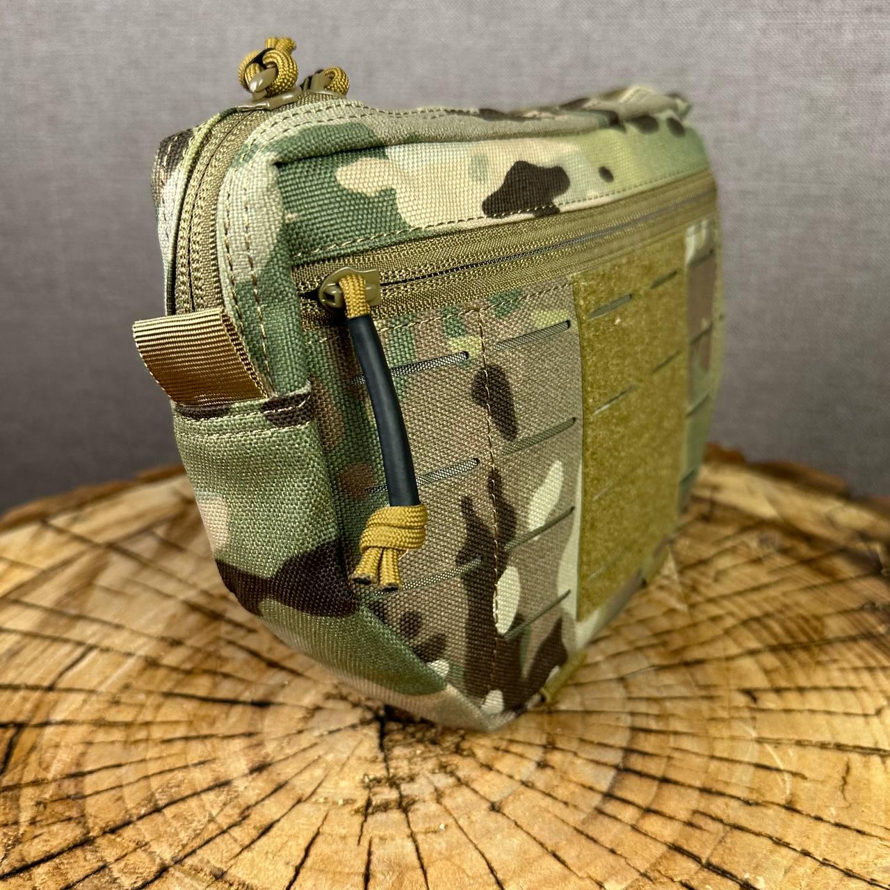 Подсумок напашник на плитоноску с креплением Молле и липучкой Мультикам - фото 3 Подсумок напашник на плитоноску с креплением Молле и липучкой Мультикам - фото 3