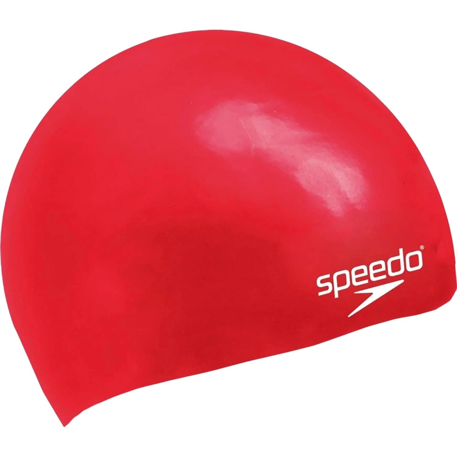 Шапочка для плавания детская Speedo PLAIN MOULDED SILICONE CAP JU Красный (8-709900004)
