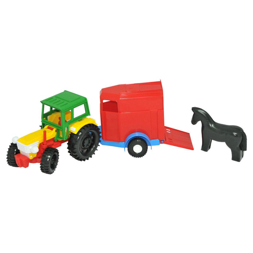 Игрушка Tigres Трактор с прицепом с конем