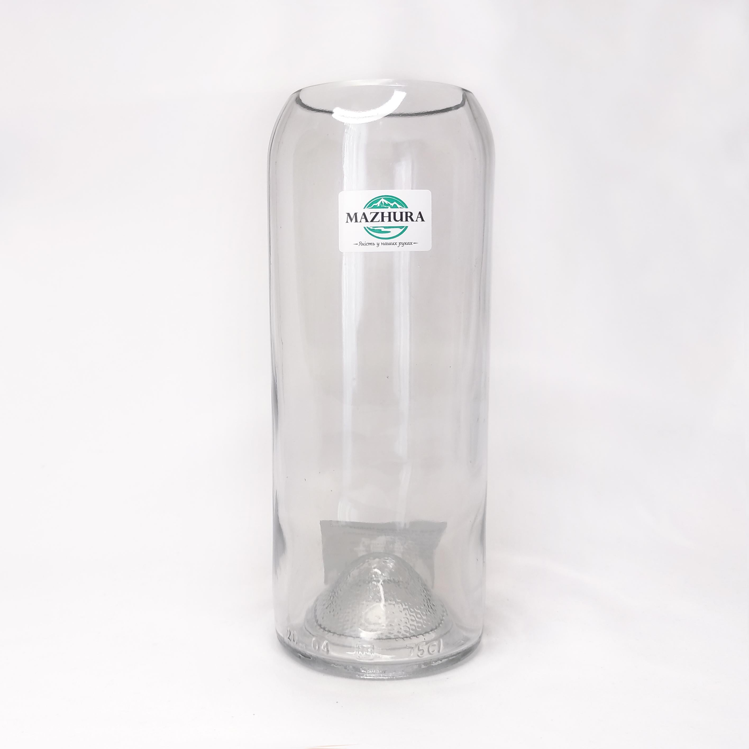 Ваза стеклянная Mazhura 20 см d 7,5 см