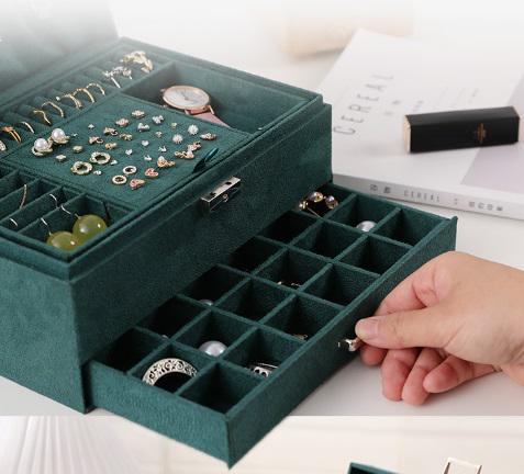 Органайзер для біжутерії та прикрас 15022 11,5х17х24,5 см Зелений (5002600) - фото 4 Органайзер для біжутерії та прикрас 15022 11,5х17х24,5 см Зелений (5002600) - фото 4