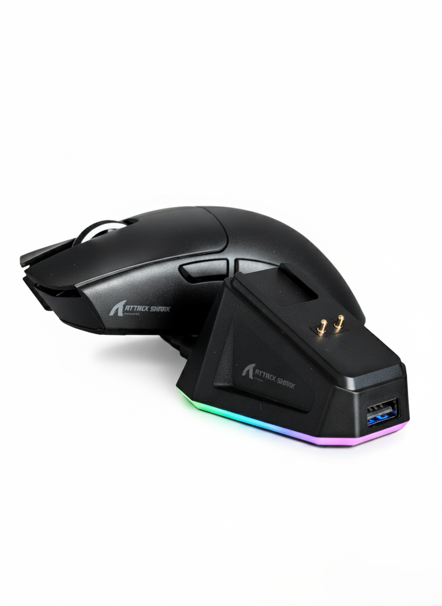 Миша attack shark X11 Black бездротова ігрова 2.4G Bluetooth PAW3311 22000 DPI (0104)