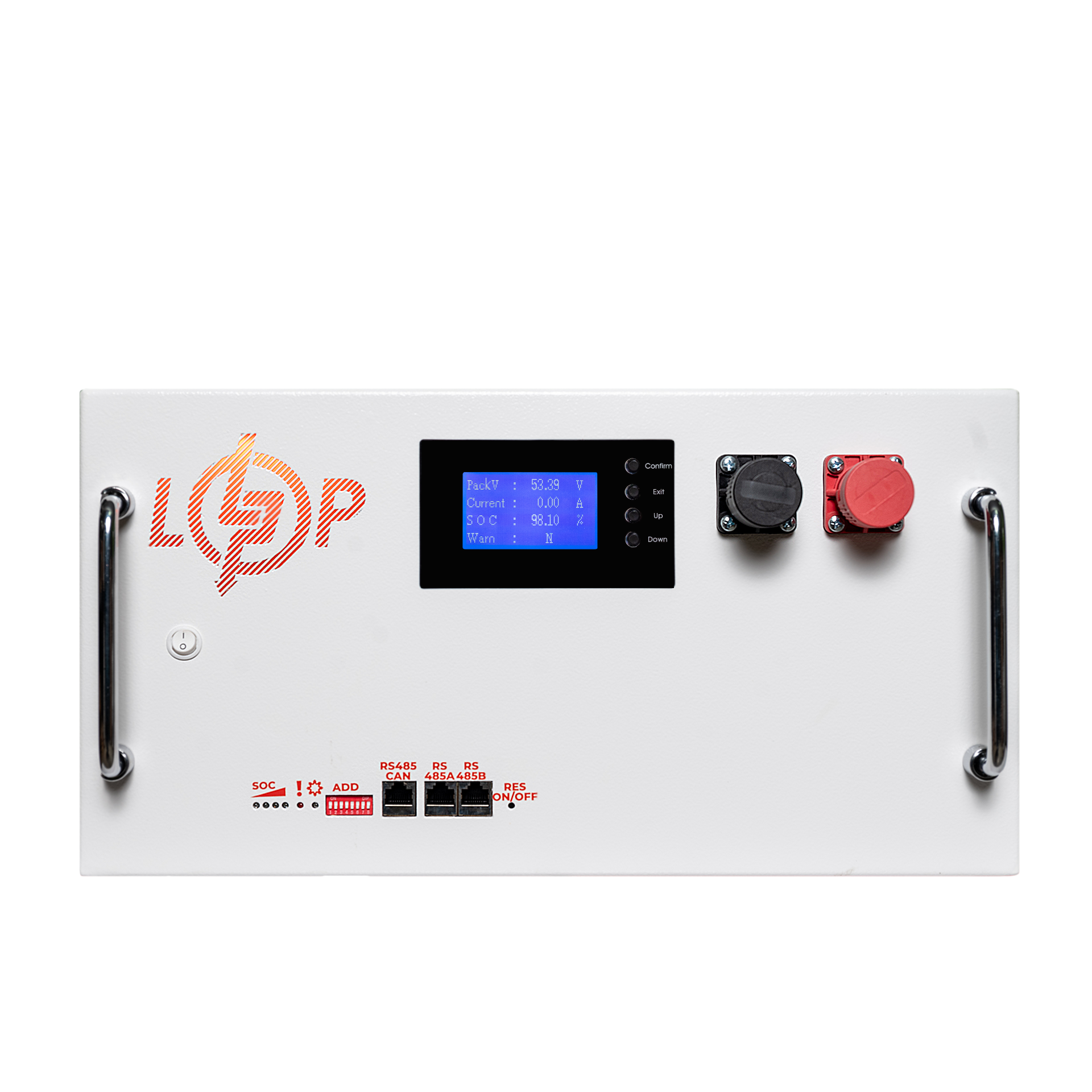 Аккумулятор LP LiFePO4 51,2V-230 Ah 11776Wh BMS SP 200A/100А RM RS485/CAN LCD WH