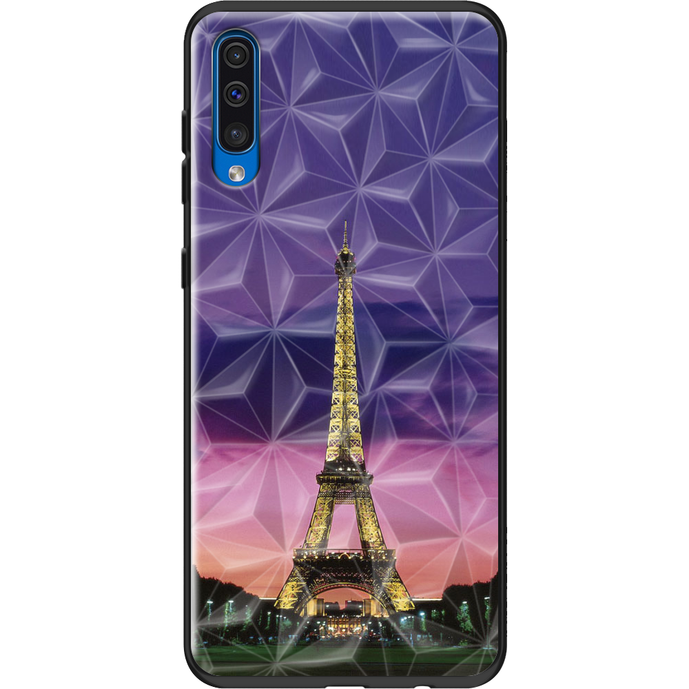 Чохол Boxface Samsung A505 Galaxy A50 Опівночі в Парижі Чорний силікон із призмою(36417-up964-37862)