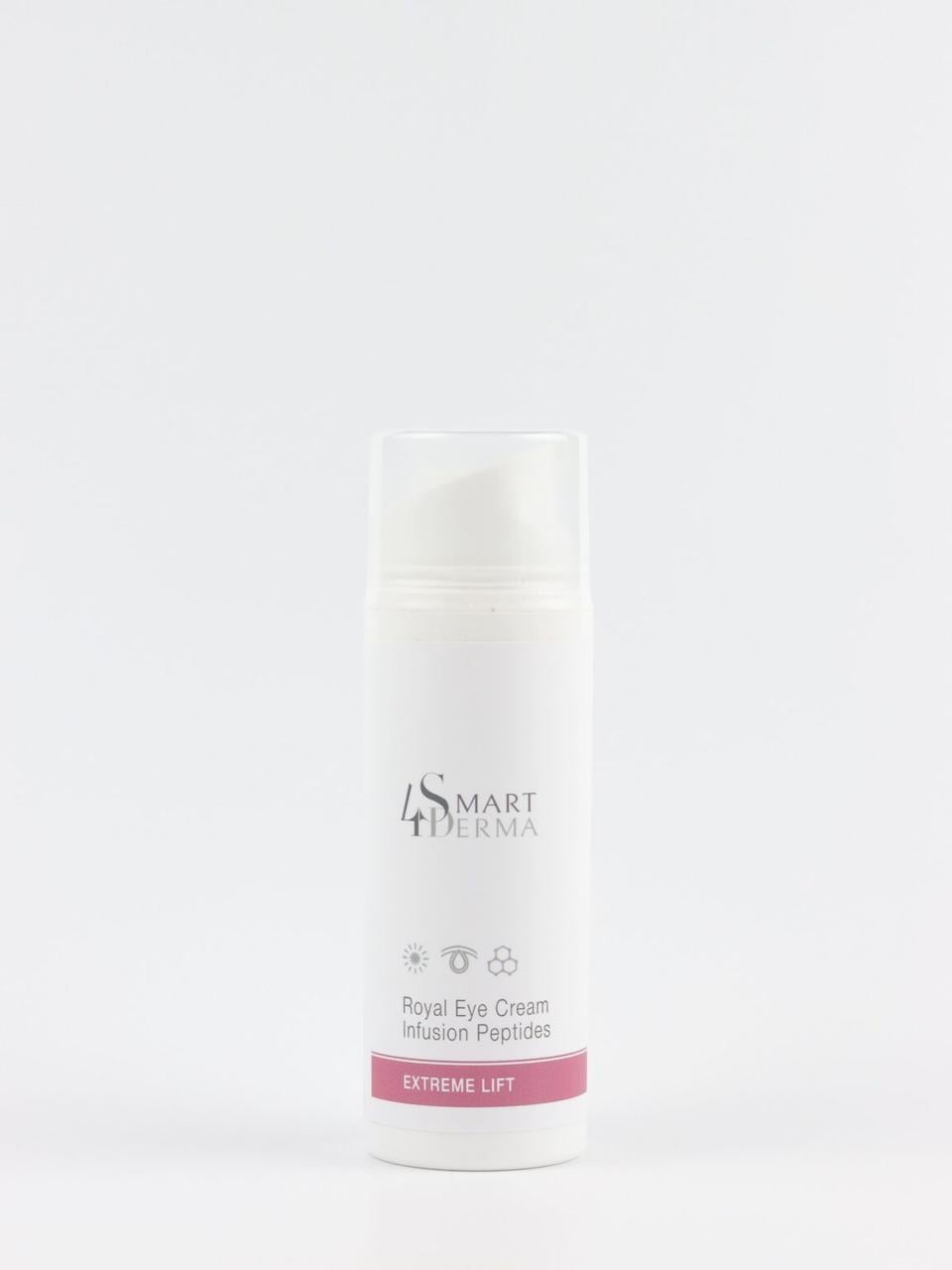 Крем усовершенствующий пептидный Smart4Derma для периорбитальной зоны ROYAL EYE CREAM INFUSION PEPTIDES 30 мл (2427976150) Крем усовершенствующий пептидный Smart4Derma для периорбитальной зоны ROYAL EYE CREAM INFUSION PEPTIDES 30 мл (2427976150)