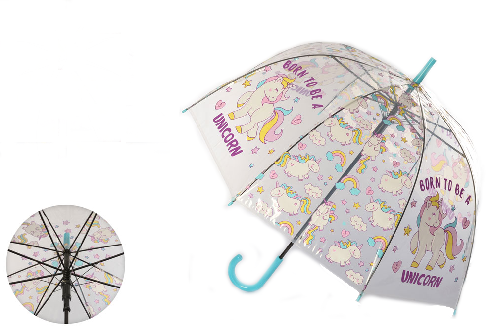 Зонтик детский Bambi MK 3620-1 Прозрачный-разноцветный