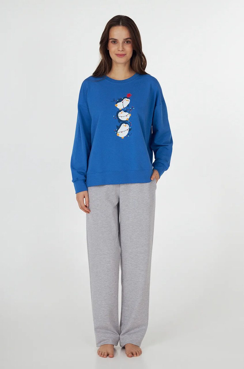 Пижама женская Ellen ПИНГВИН 1880/13/01 XL Синий (31327290)