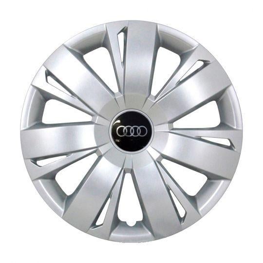 Автомобильные колпаки SKS 411 R16 с логотипом Audi 4 шт. Серебристый