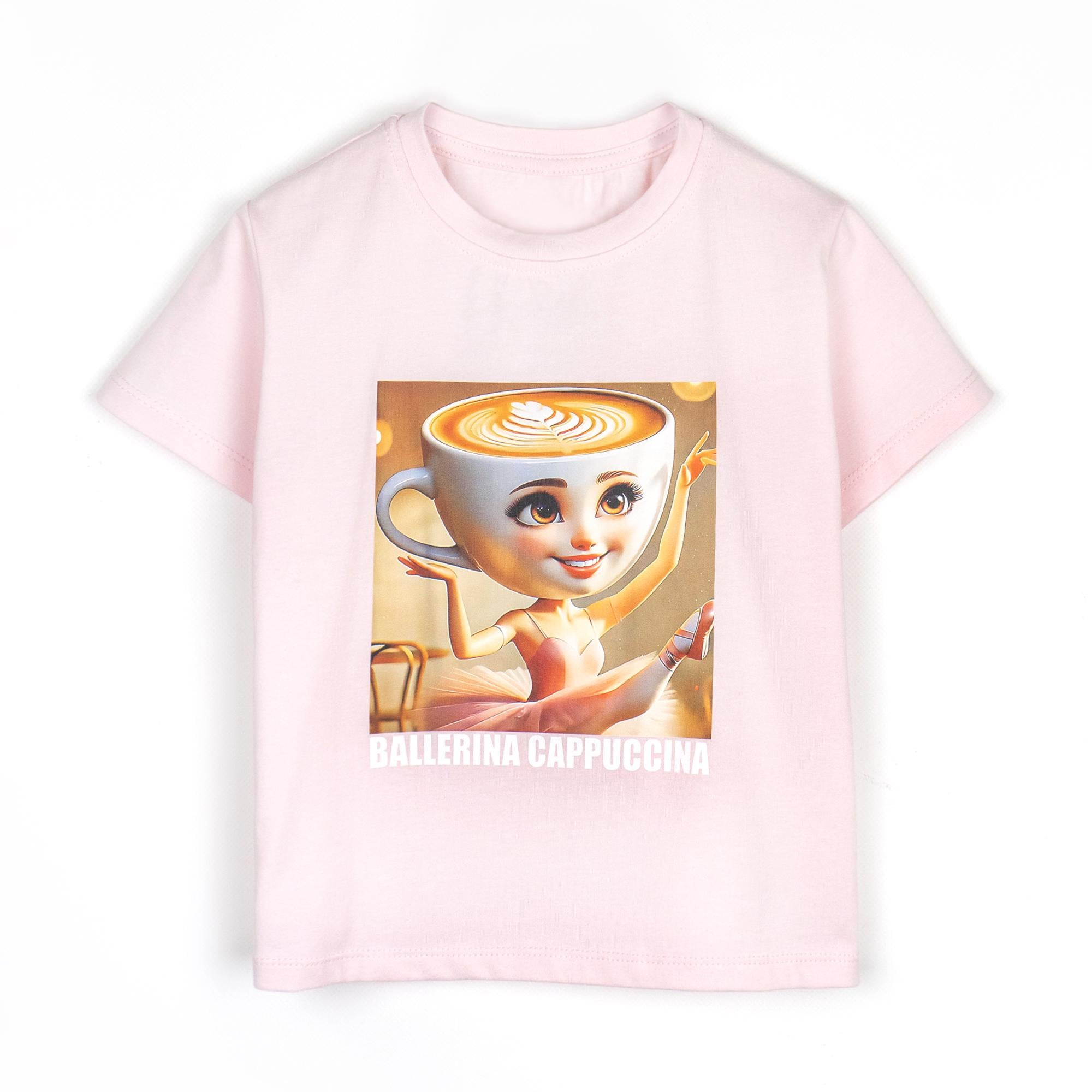 Футболка для детей Dexter's с принтом Вallerina Cappuccina 152571 140 см Розовый (706311397)