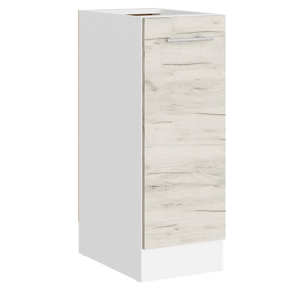 Модуль кухонный нижний Еверест Эко 300 без столешницы 30х46х82 см Дуб Крафт Белый/Белый (DTM-071028)