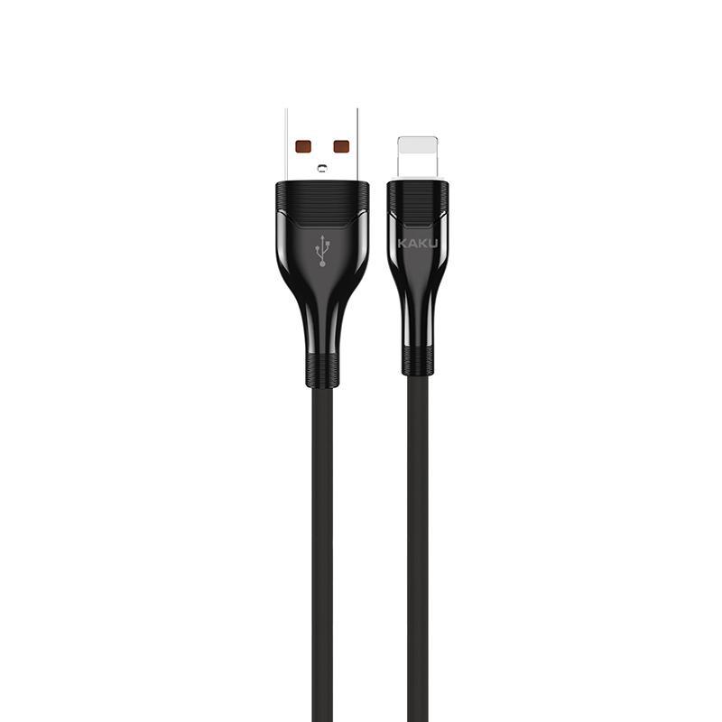 Кабель Kaku KSC-223 USB to Lightning с подсветкой 1,2 м Black (2053057650)