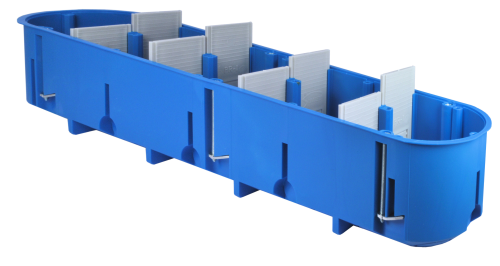 Коробка установочная Simet P5x60D Multibox полиамид 5-местная для гипсокартона 960°С самозатухание - фото 6