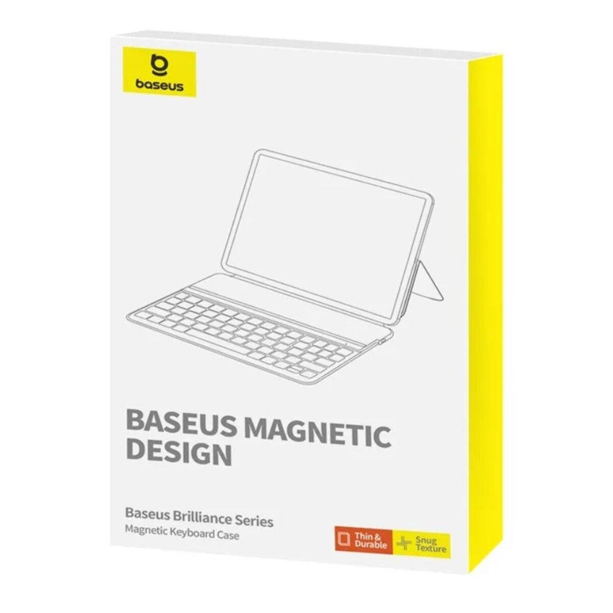 Чехол-клавиатура BASEUS Brilliance для iPad Mini 6 8,3" Bluetooth 5.3 300 mAh Black (P40112602111-01) - фото 4 Чехол-клавиатура BASEUS Brilliance для iPad Mini 6 8,3" Bluetooth 5.3 300 mAh Black (P40112602111-01) - фото 4