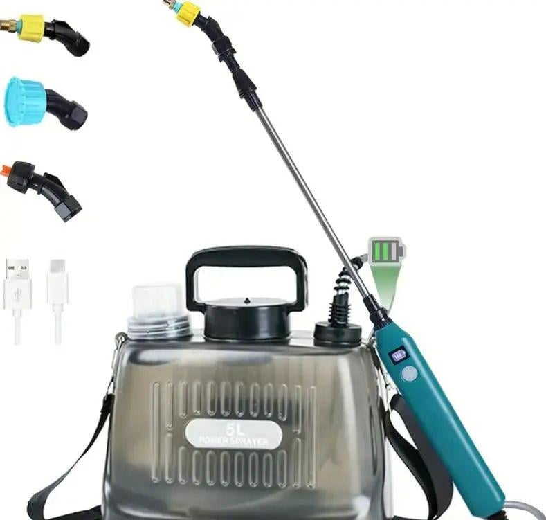 Опрыскиватель с телескопической палочкой SO-63 5 л аккумуляторный с зарядкой от USB и насадками