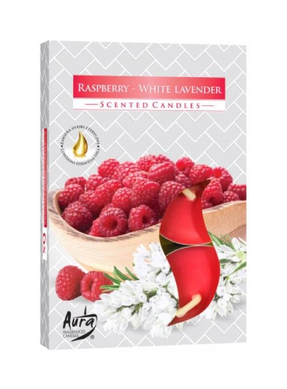Ароматические свечи чайные Rasberry White Lavander Ароматические свечи чайные Rasberry White Lavander