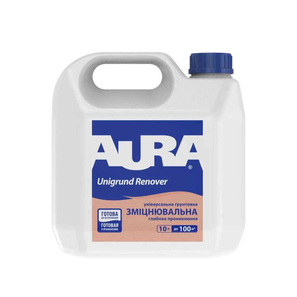 Грунтовка укрепляющая глубокое проникновение Aura Unigrund Renover 10 л (2568800511) Грунтовка укрепляющая глубокое проникновение Aura Unigrund Renover 10 л (2568800511)