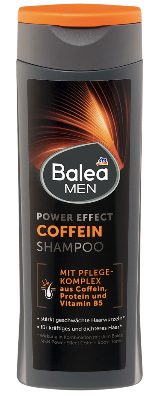Шампунь чоловічий Balea Power Effect Кофеїн 250 мл (4067796179712)