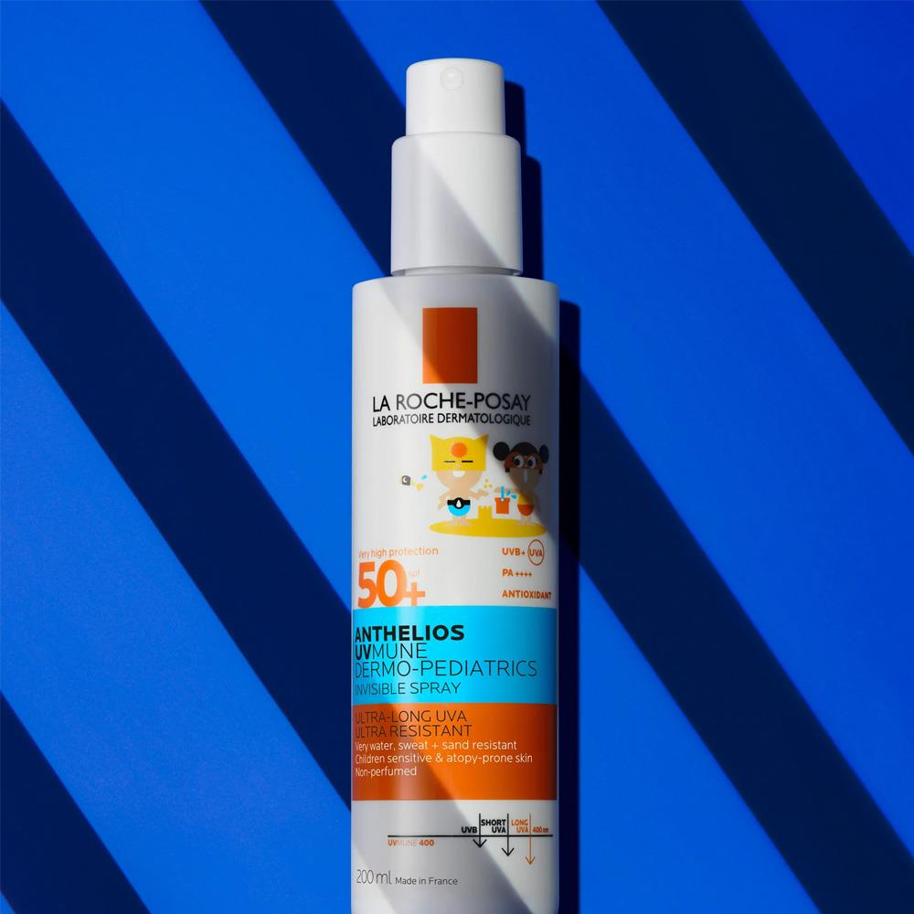 Спрей солнцезащитный детский La Roche-Posay Anthelios Dermo-Pediatrics SPF50+ для лица и тела 200 мл (24972845) - фото 4 Спрей солнцезащитный детский La Roche-Posay Anthelios Dermo-Pediatrics SPF50+ для лица и тела 200 мл (24972845) - фото 4