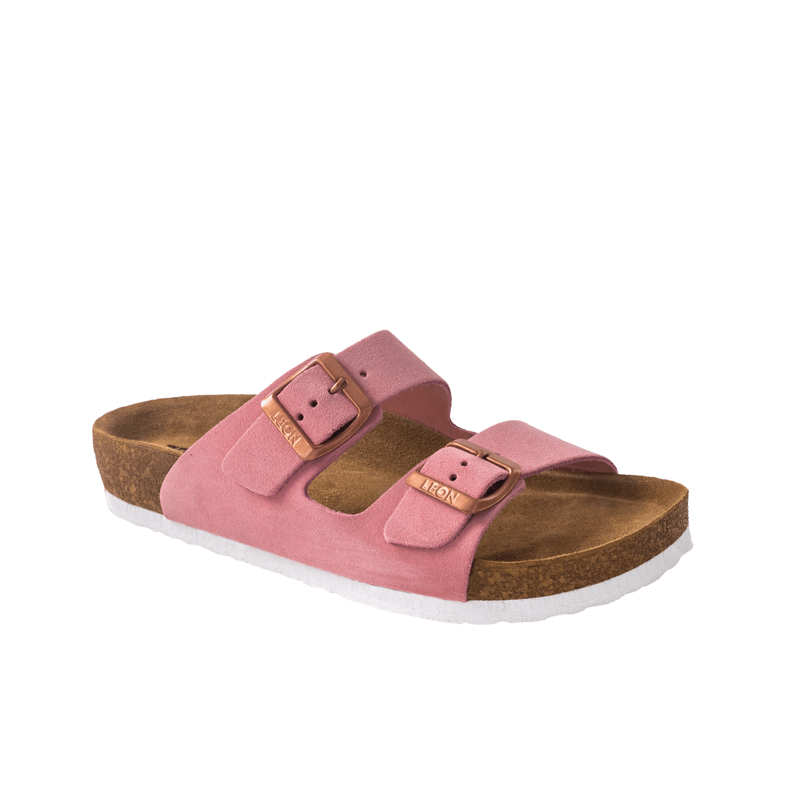 Женские шлепанцы кожаные Leon 4010 р. 39 Перламутровый