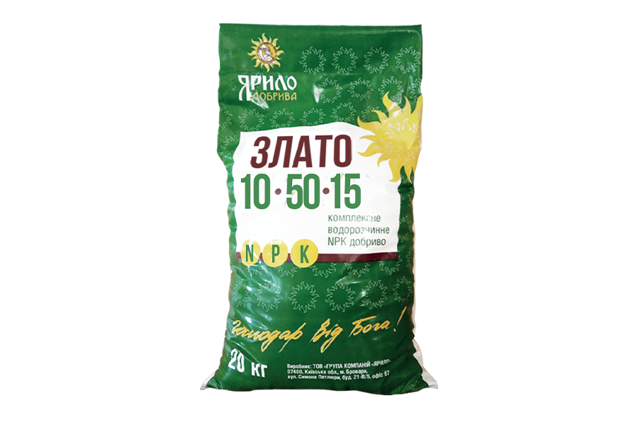 Добриво Злато 10-50-15 20 кг (105015)