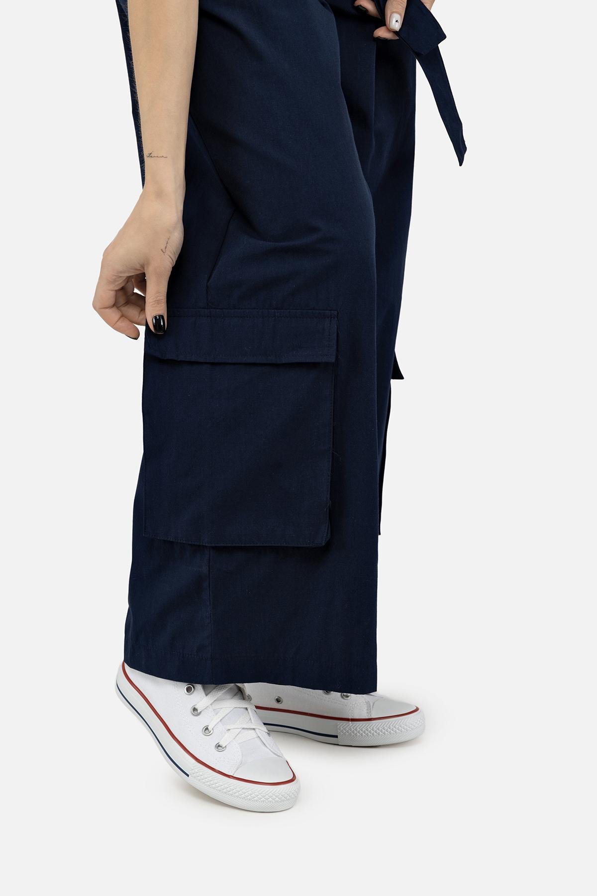 Брюки женские р. 42 Темно-синий (SKT000981250) - фото 5 Брюки женские р. 42 Темно-синий (SKT000981250) - фото 5