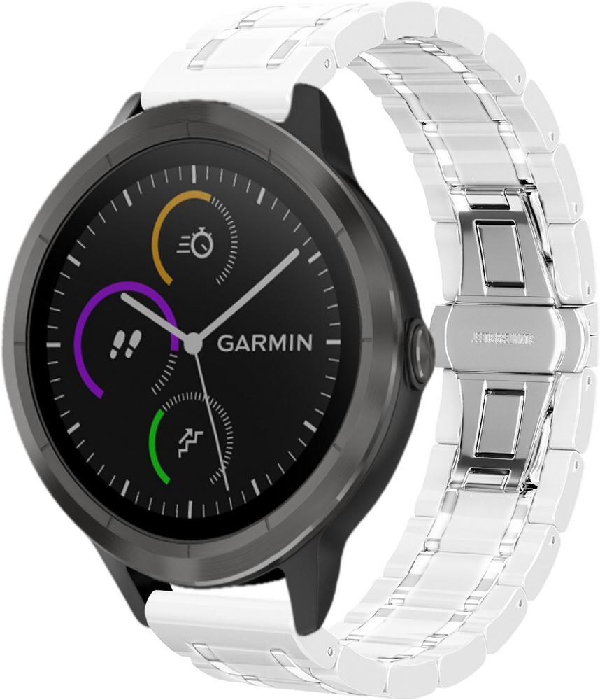 Ремешок керамический Ceramo для Garmin Vivoactive 3 White (28720-29)