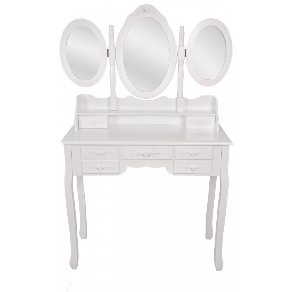 Туалетний столик Bonro-В020 червона табуретка (20000038) - фото 3 Туалетний столик Bonro-В020 червона табуретка (20000038) - фото 3