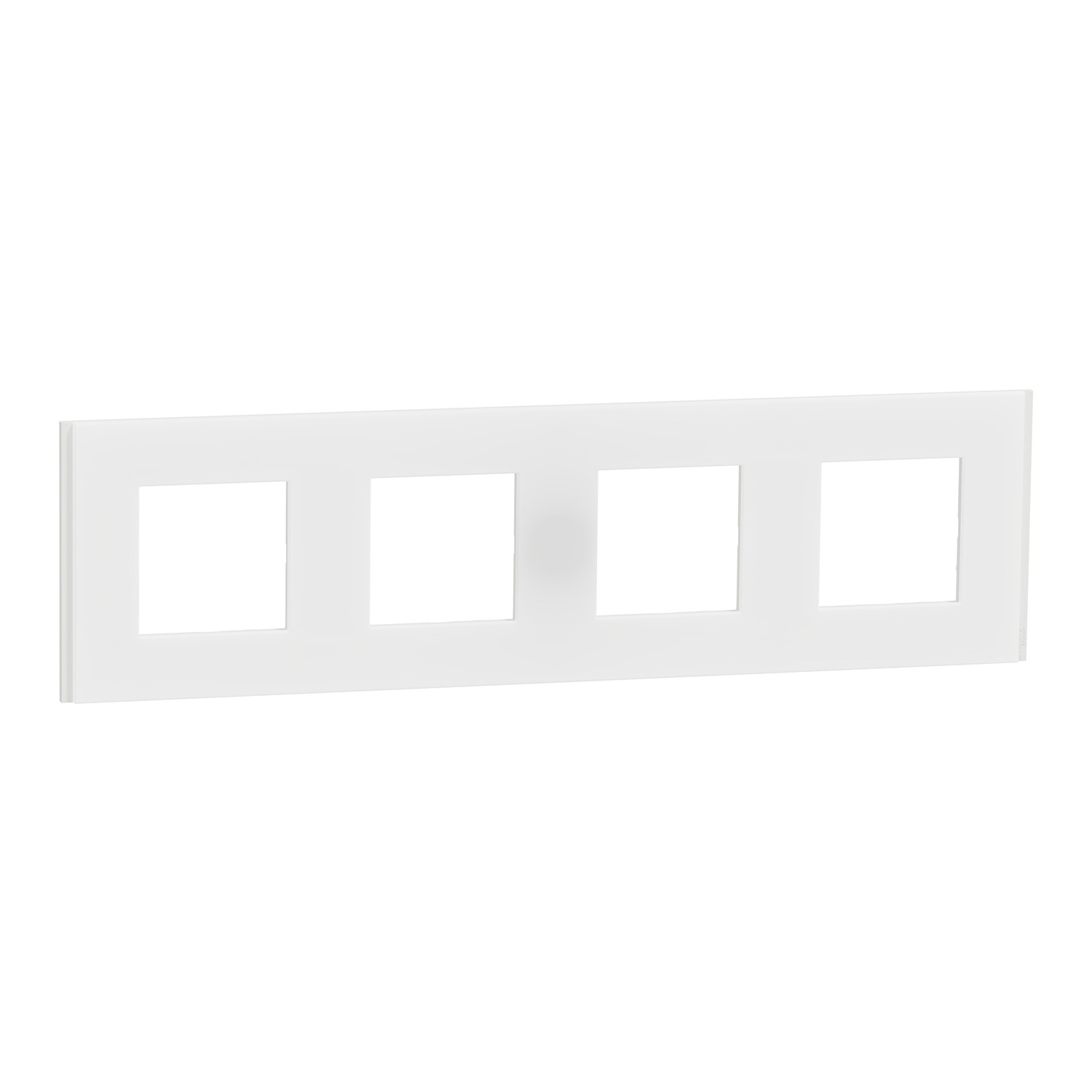 Рамка четырехместная Schneider Electric Unica New Deco Material Белый матовый (NU600879)