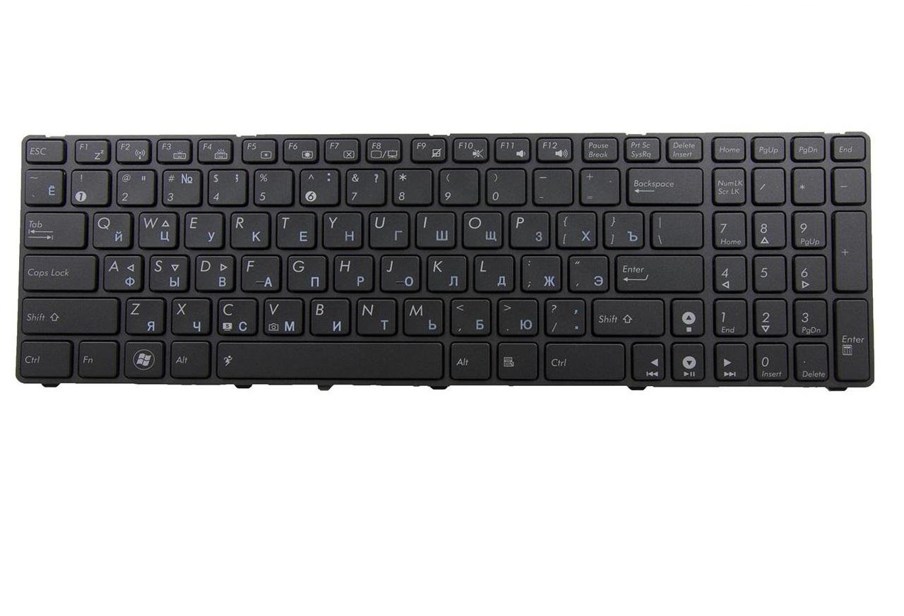 Клавиатура для ноутбука Asus PRO7 PRO7B с подсветкой клавиш матовая (04GNV32KRU00)