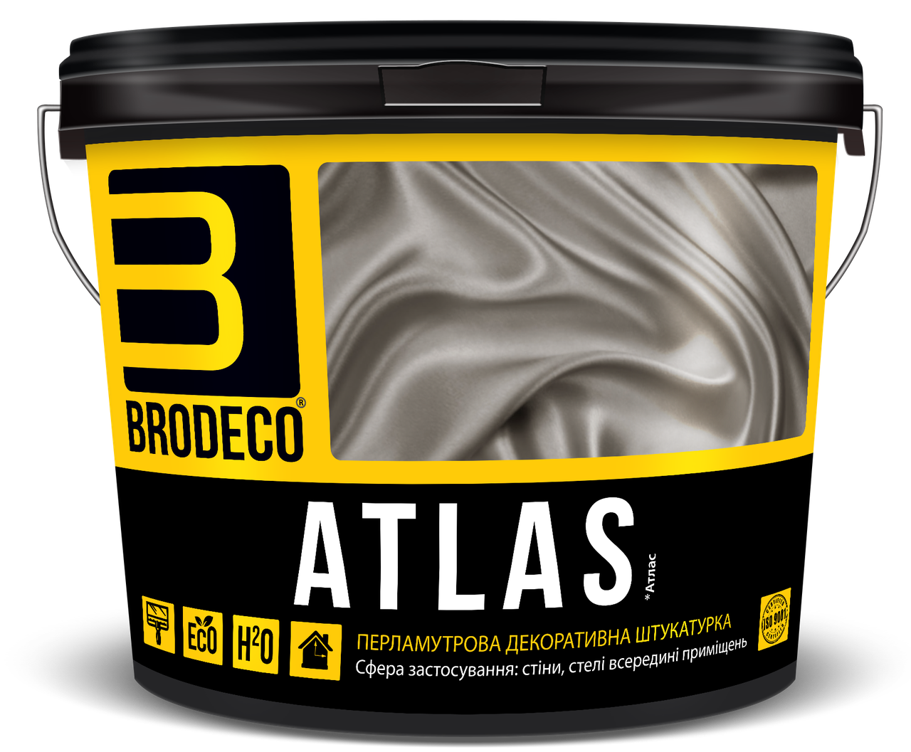 Штукатурка перламутрова Brodeco Atlas 10 л (E4)