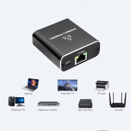 Разветвитель 1000Mb Rj45 1-2 для интернета - фото 4 Разветвитель 1000Mb Rj45 1-2 для интернета - фото 4