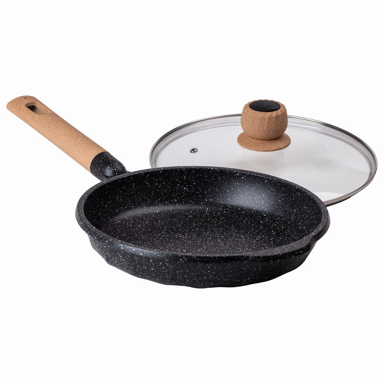 Сковорода алюмінієва MGC з мармуровим покриттям антипригарним Ø 26 см 2,2 л Black - фото 4 Сковорода алюмінієва MGC з мармуровим покриттям антипригарним Ø 26 см 2,2 л Black - фото 4