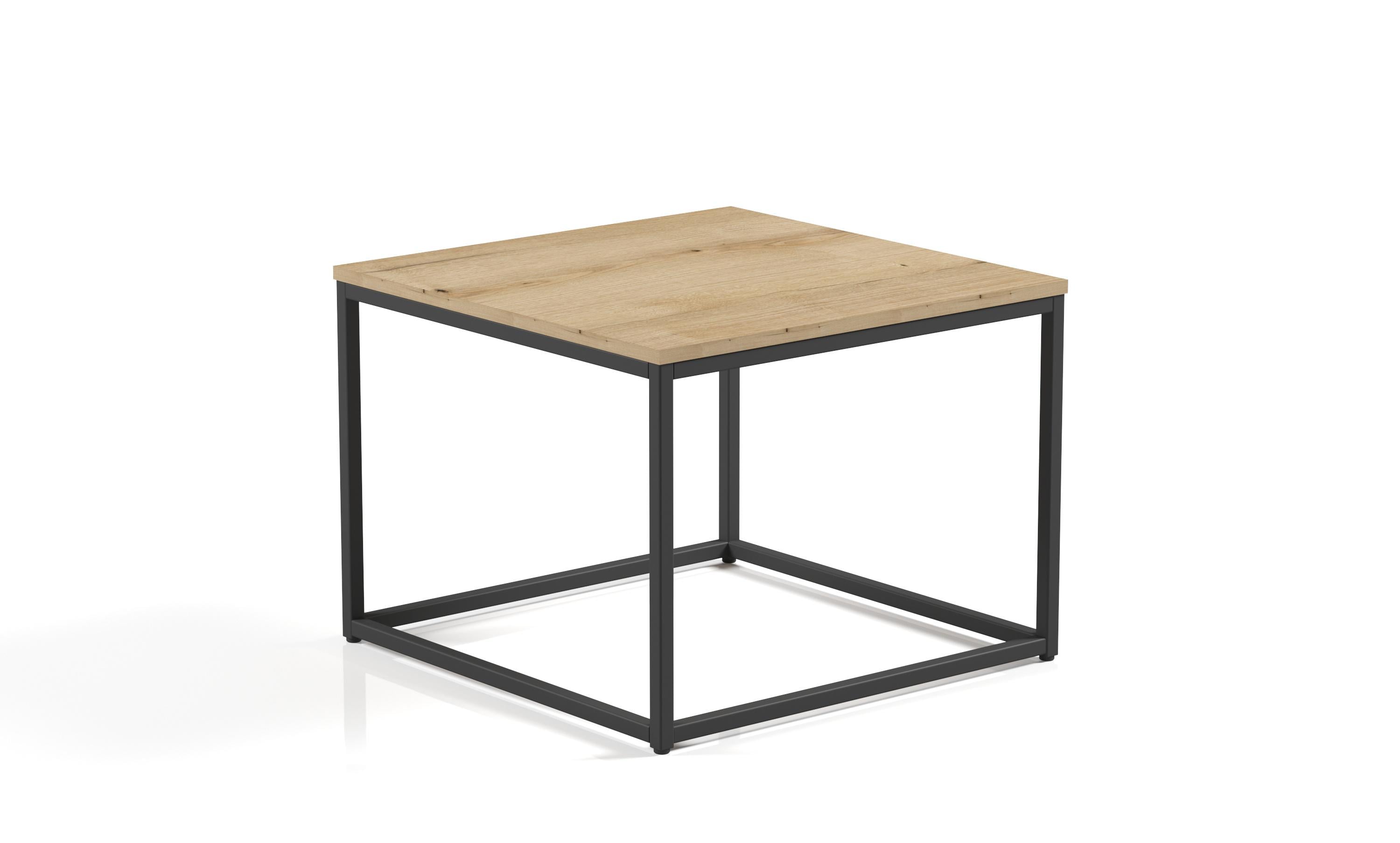 Стол журнальный лофт Orange-Line ОП-191 Черный/Дуб Эвок прибрежный (406314)