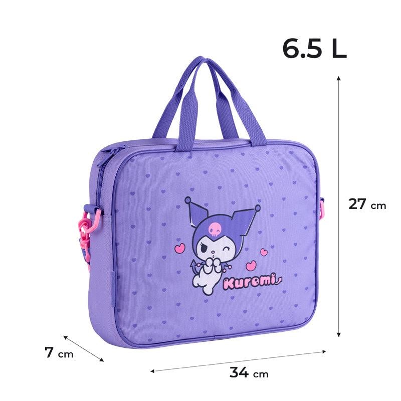 Школьная сумка текстильная KITE Kuromi (HK25-589-2) - фото 2 Школьная сумка текстильная KITE Kuromi (HK25-589-2) - фото 2