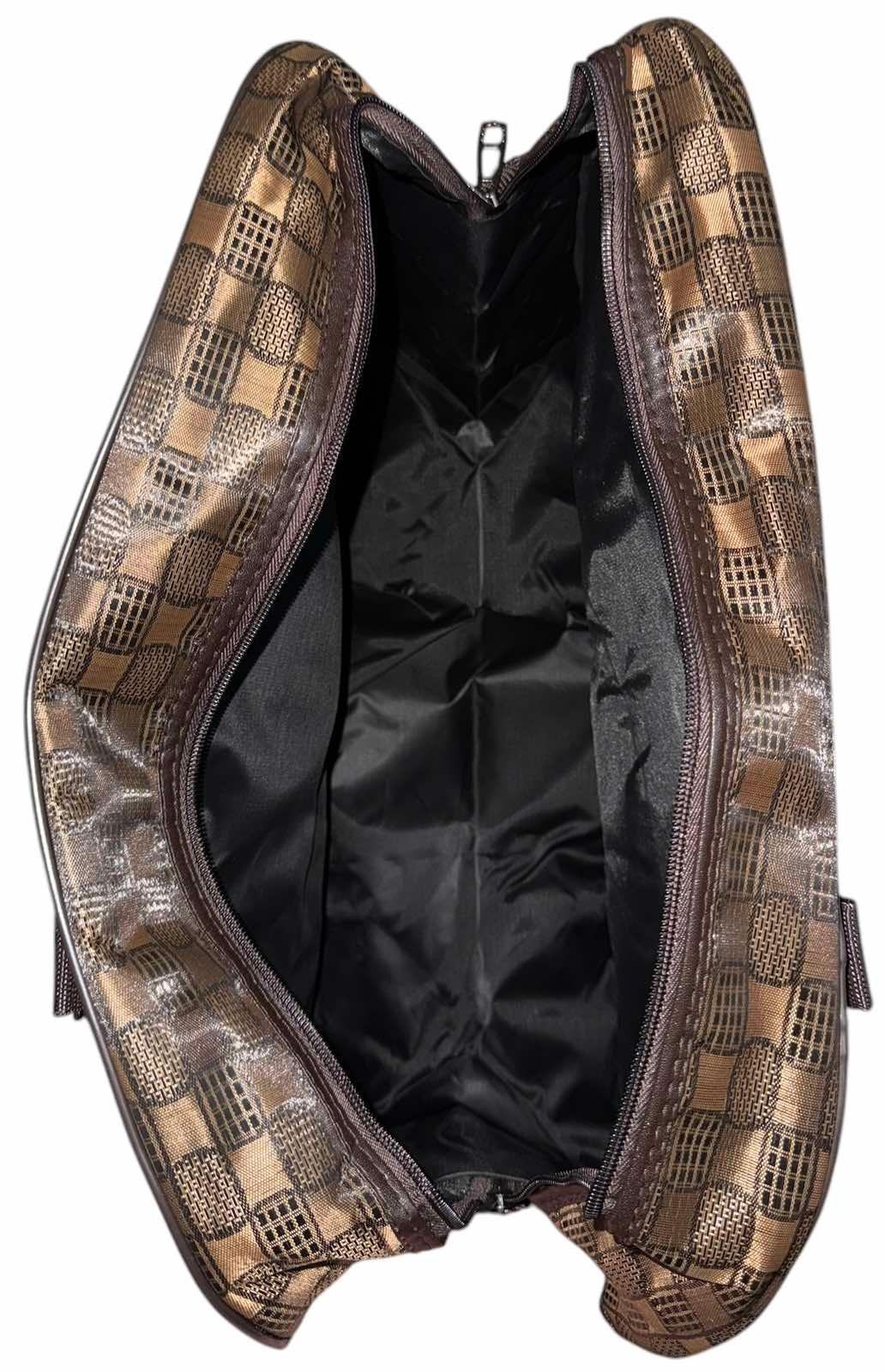 Сумка дорожная ручная кладь с длинным ремнем через плечо Темно-коричневый (8809BB) - фото 5