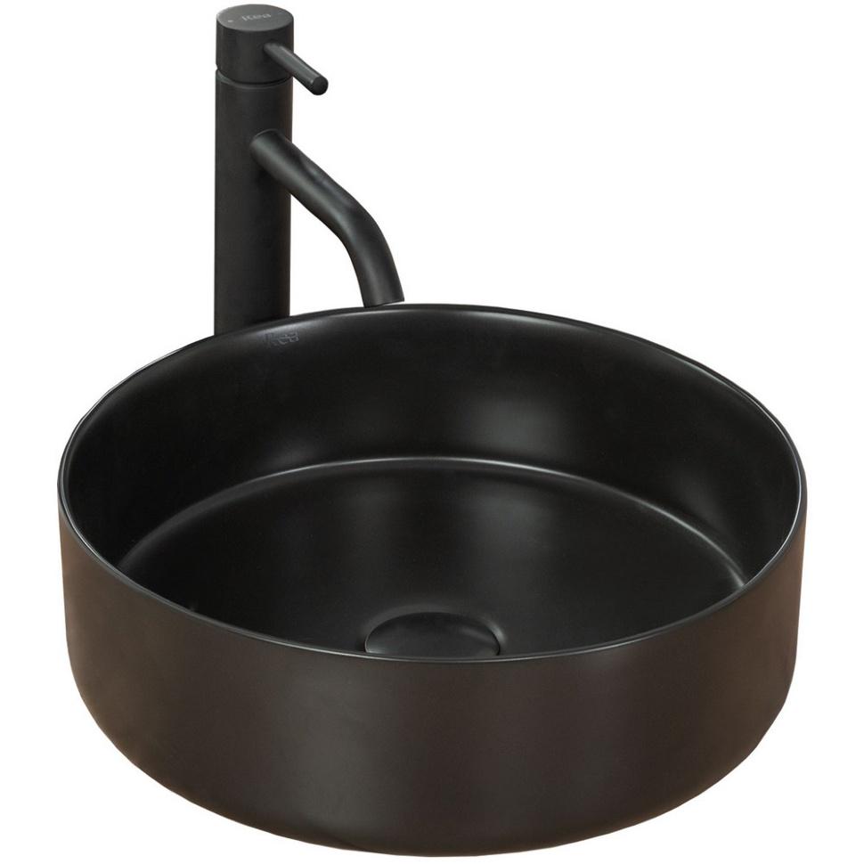 Умивальник Rea Sami 36x36 см Чорний (REA-U1899)