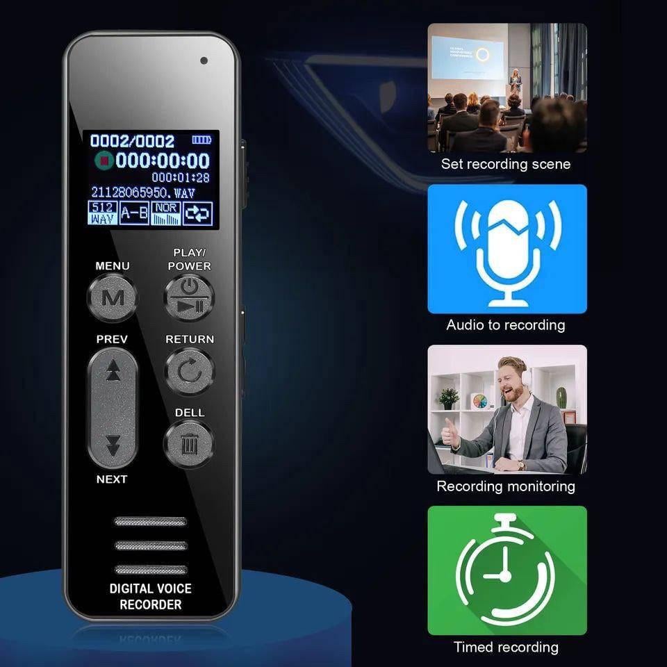 Диктофон цифровой HIFI Vandlion V63 64 ГБ с голосовой активацией шумоподавлением и MP3 - фото 4