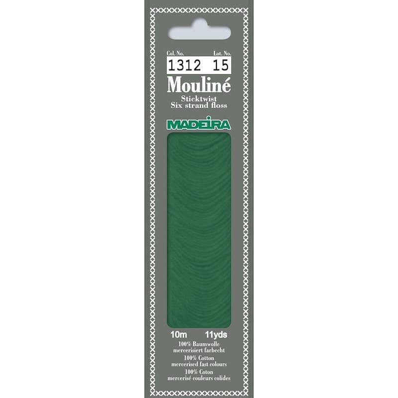 Нитки мулине Madeira 1312 Mouline Фисташковый зеленый