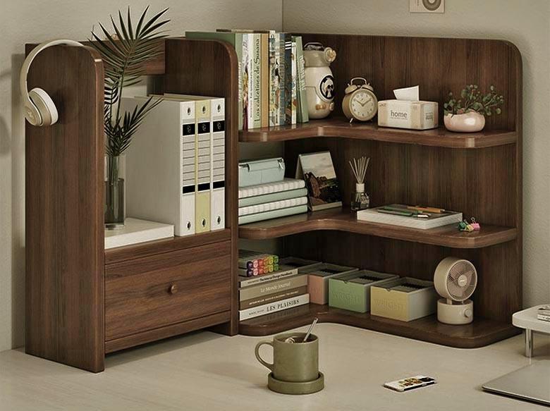 Полка-надстройка настольная из дерева Лувиана корица (АКД-018433)