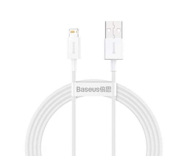 Кабель Data BASEUS Superior Series Fast Charging USB-Lightning 2,4A 1,5 м White (06CALYS-B02)