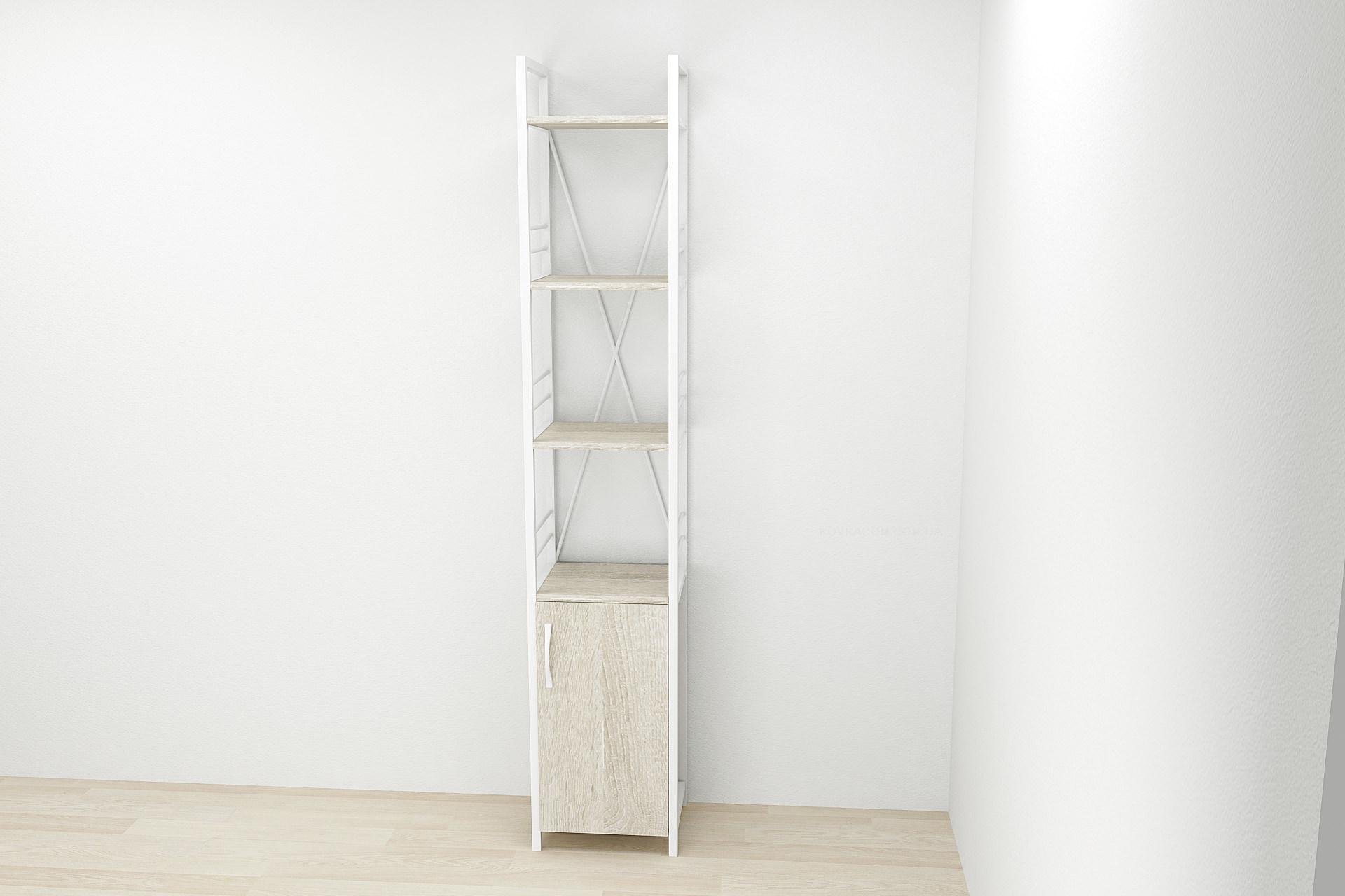 Этажерка Ferrum-decor Коннект 4/34 с тумбой ДСП 179x34x28 см Белый/Сонома (FRD-104473) Этажерка Ferrum-decor Коннект 4/34 с тумбой ДСП 179x34x28 см Белый/Сонома (FRD-104473)